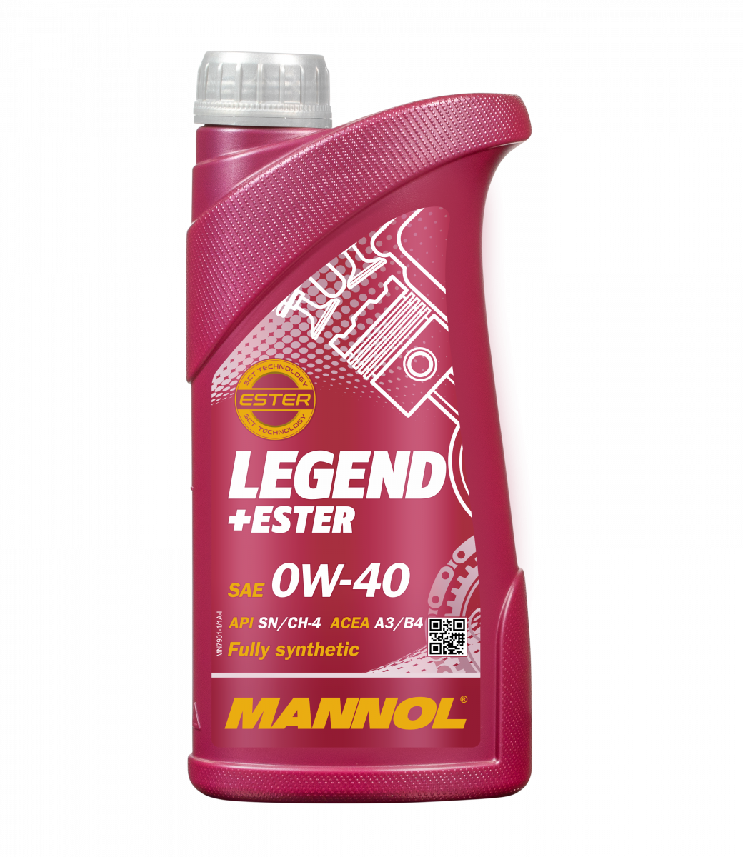 Масло моторное Mannol Legend Ester, 0W40, 1л