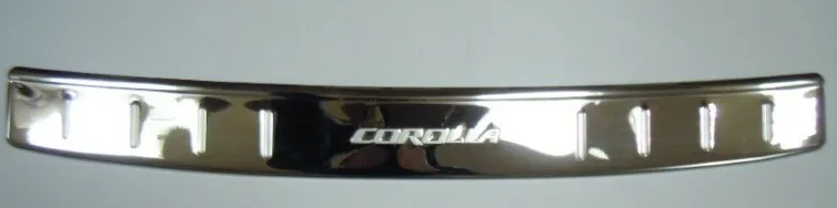 Накладка бампера Toyota Corolla 13- "JMT" нержавейка, задняя