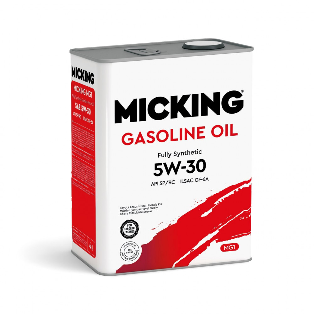 Масло моторное Micking Gasoline Oil MG1 SP/RC G6, 5w30, 4л