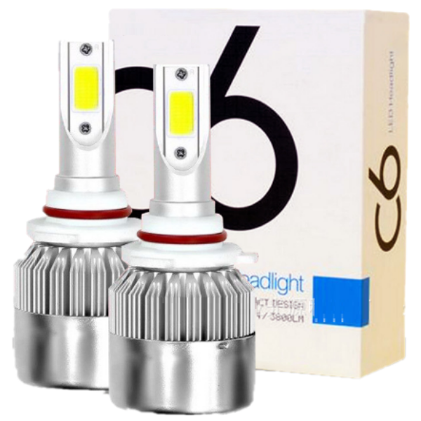 Комплект светодиодных ламп H27, C6, 10-24V, 36W, 6000K