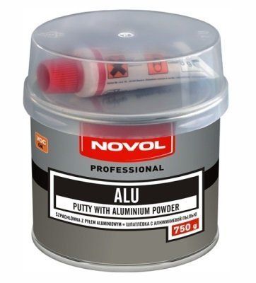 Шпатлевка "Novol" ALU c алюм. пылью, 0,75кг
