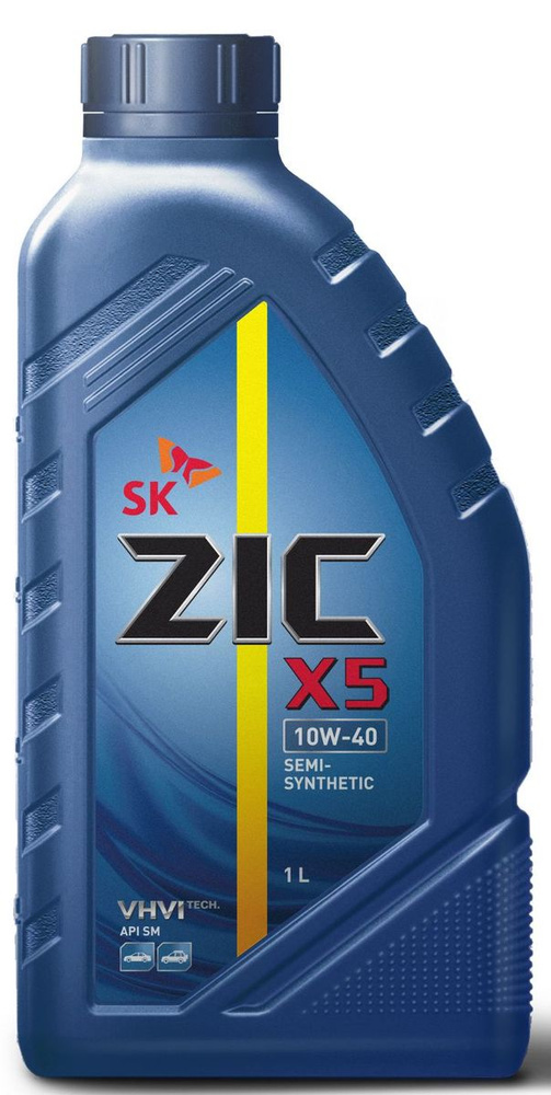 Масло моторное Zic X5, 10W40, полусинтетика, 1л