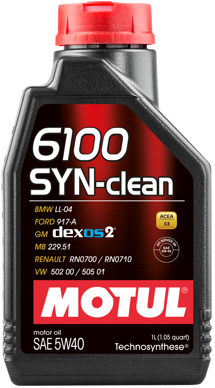 Масло моторное Motul 6100 Syn-Clean, 5W40, 1л
