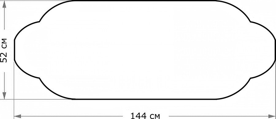 Утеплитель для двигателя "Автотепло", №24 (144х52), огнестойкий