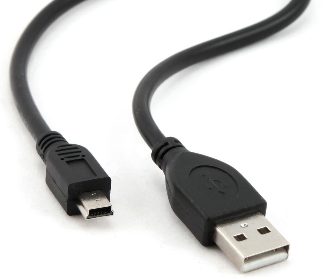 Кабель USB - Mini USB, 1м, черный