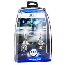 Автолампы H7 "MTF" DYNAMIC BLUE, 12V, 55W