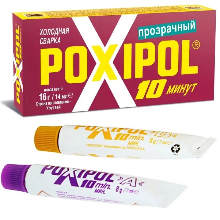 Холодная сварка "POXIPOL", прозрачный, 14 мл
