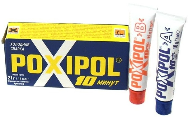 Холодная сварка "POXIPOL", металик, 14 мл