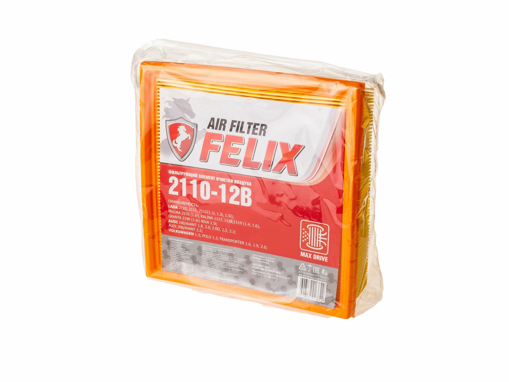 Фильтр воздушный Ваз инжектор "Felix" 2110-12В