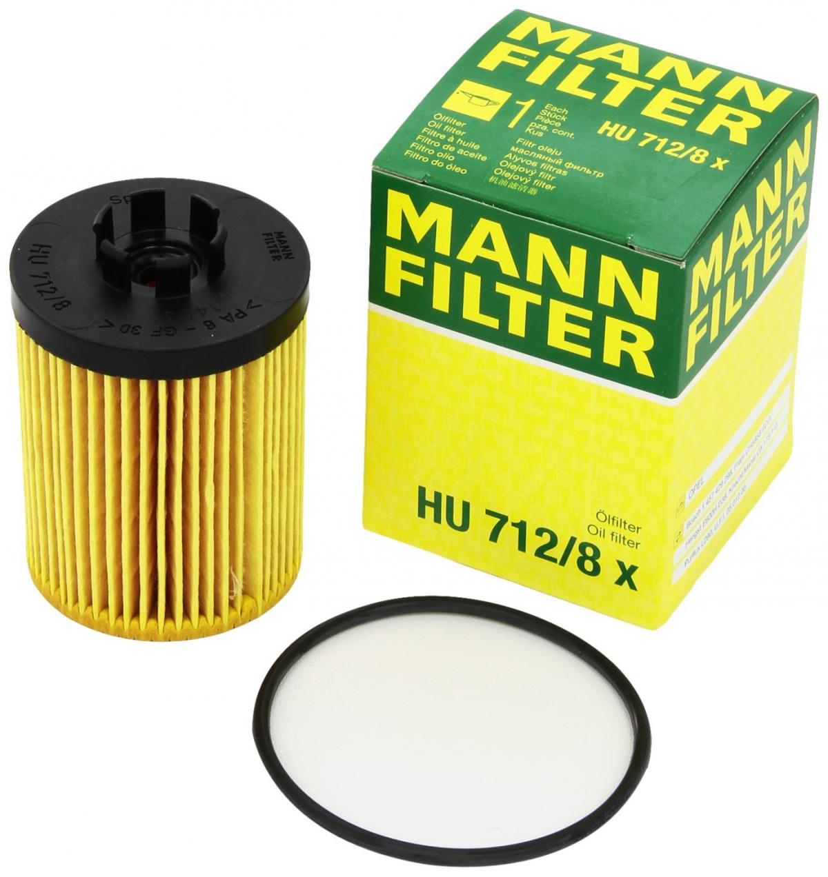 Фильтр масляный Mann-HU 712/8X