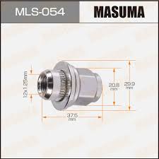 Гайка колесная M12x1.25 под ключ 21 "Masuma"