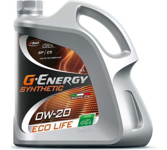 Масло моторное G-Energy Synthetic Eco Life, 0w20, 4 л.