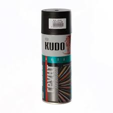 Грунт "KUDO" акриловый, чёрный, спрей, 520мл