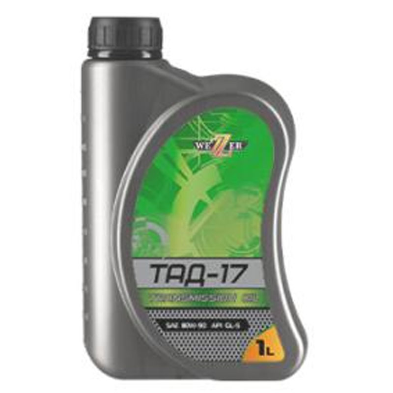 Масло трансмиссионное Wezzer, 80w90, ТАД-17, 1л