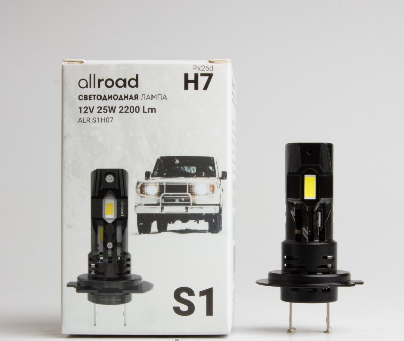 Комплект светодиодных ламп H7 "Allroad", S1, Compakt, 9-18V, 25W, 6000K, 2200Lm