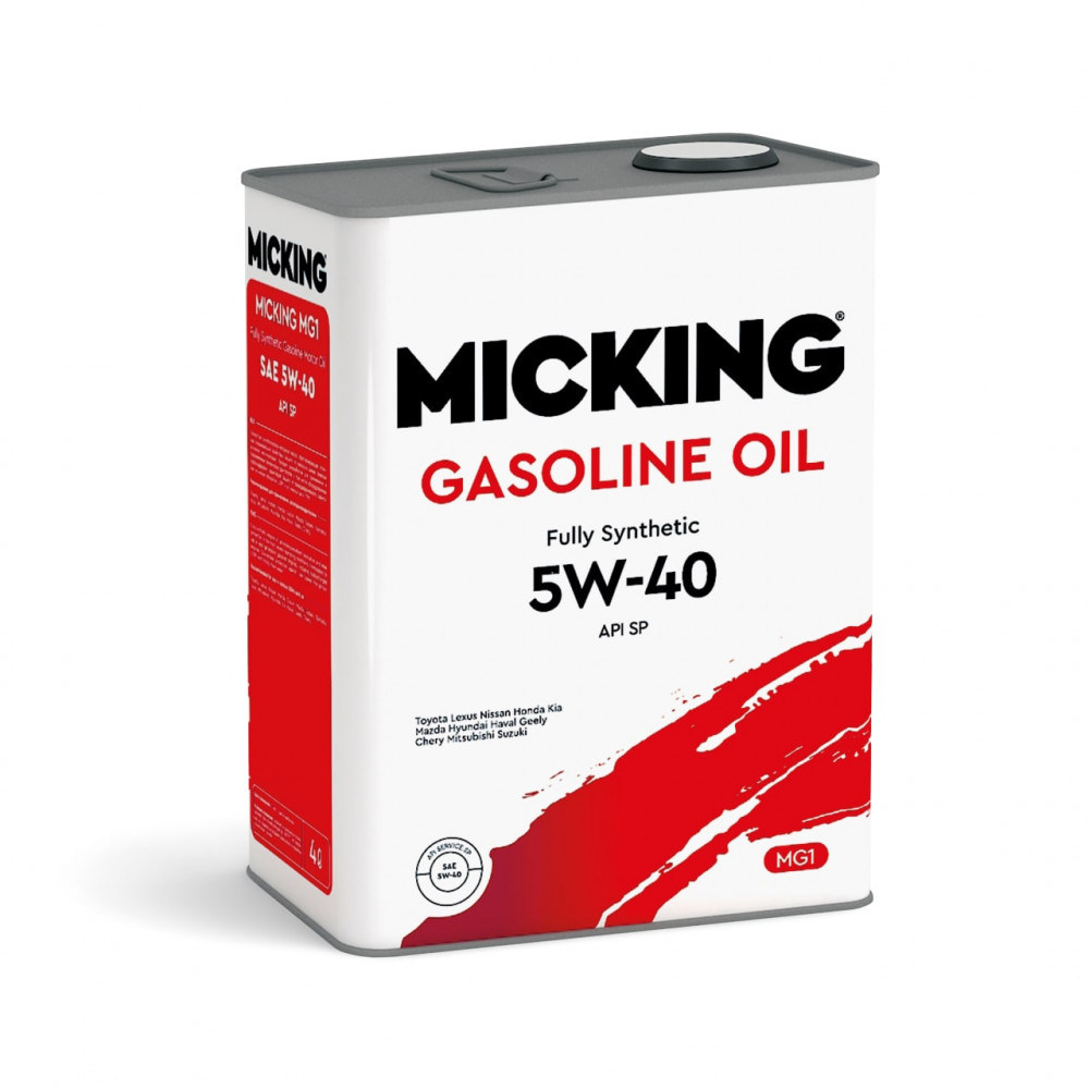 Масло моторное Micking Gasoline Oil MG1 SP, 5w40, 4л