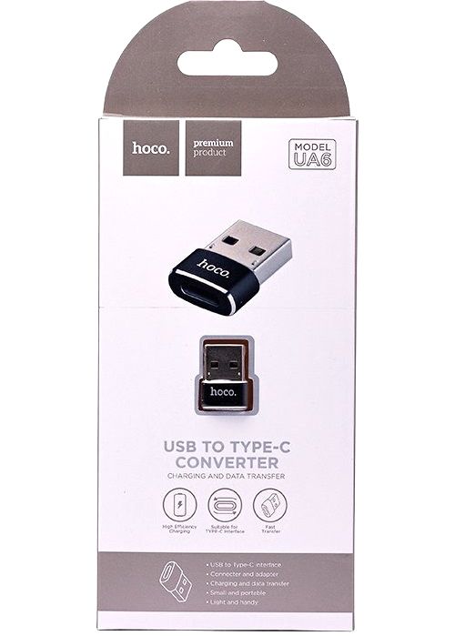 Адаптер с Type-C на USB "Hoco"