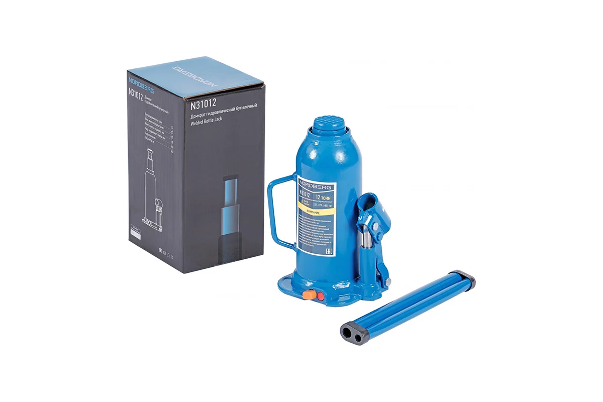 Домкрат гидравлический бутылочный "Nordberg",12т