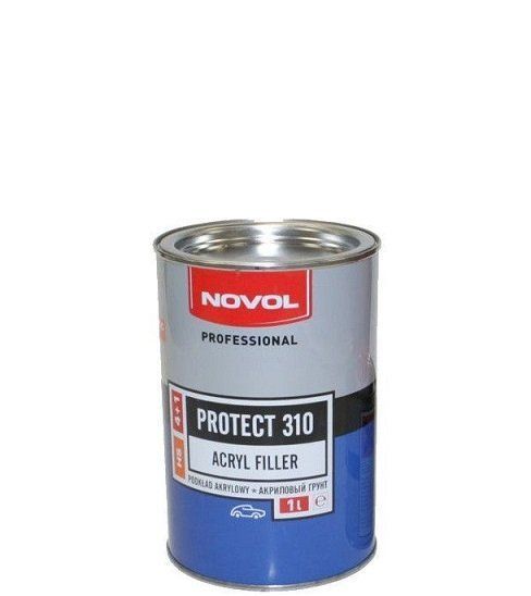 Грунт "Novol" 310 PROTECT HS 4+1, серый, без отвердителя H5520 0,25л, 1л