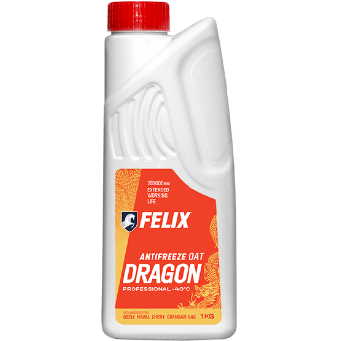 Антифриз "Felix Dragon", красный, 1кг