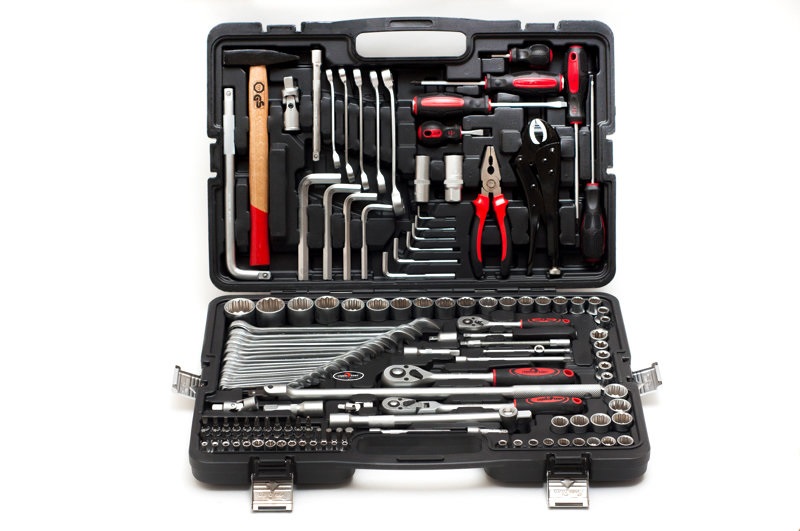 Набор инструмента СЕРВИС КЛЮЧ (142 предмета)12г. Сервис ключ 12142