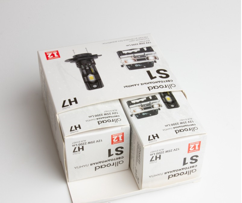 Комплект светодиодных ламп H7 "Allroad", S1, Compakt, 9-18V, 25W, 6000K, 2200Lm