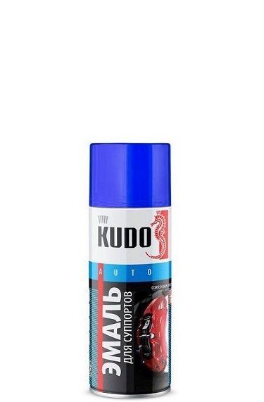 Эмаль "KUDO" для суппортов и тормозных барабанов, синяя, 520мл