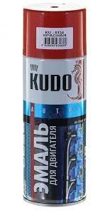 Эмаль "KUDO" для двигателя, красная, 520мл