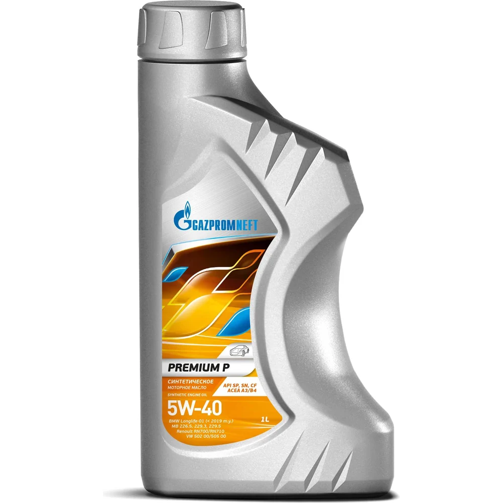 Масло моторное Газпромнефть Premium P, 5w40, A3/B3, API CF, SN, SP, 1л
