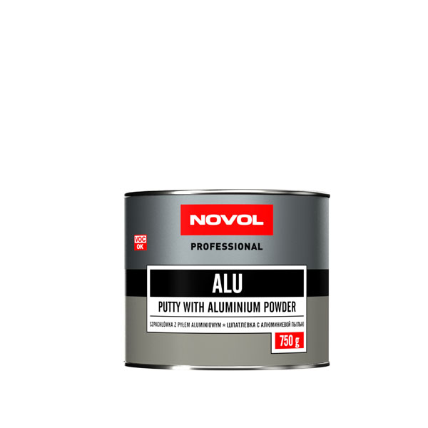 Шпатлевка "Novol" ALU c алюм. пылью, 0,75кг