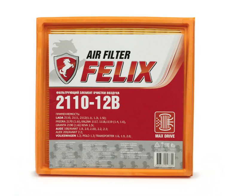 Фильтр воздушный Ваз инжектор "Felix" 2110-12В