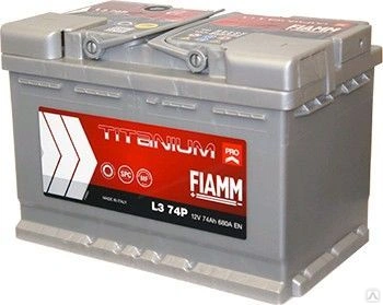 АКБ 74 а/ч "Fiamm" Titanium Pro, 680А, прямая полярность