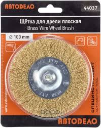 Щетка зачистная для дрели плоская D-100 мм АвтоDело 44037