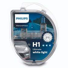 Автолампы H1 "Philips" Diamond Vision, 12V, 55W, 5000K