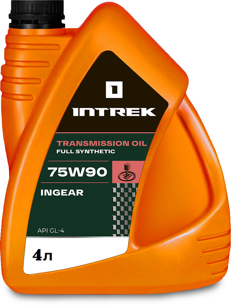 Масло трансмиссионное INTREK Incar 75W90, GL-4, синт., 4л