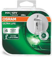Автолампы H4 "Osram", Ultra Life, 12V, 55W
