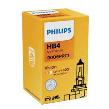 Автолампа HB4 "Philips" Premium Vision, +30%, 12V, 51W