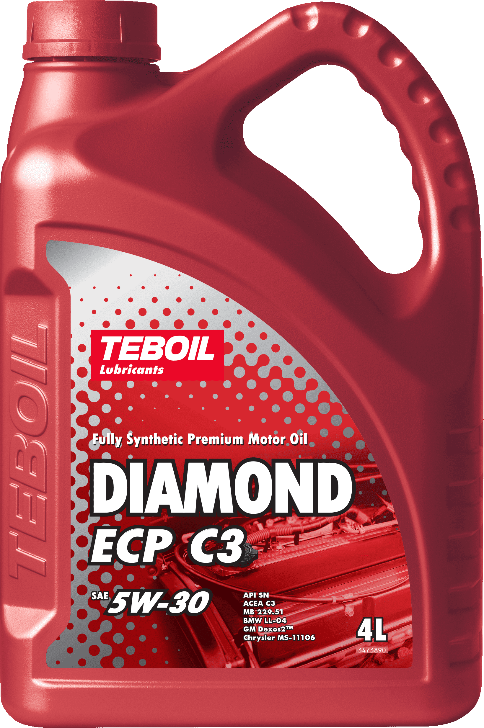 Масло моторное Teboil Diamond ECP C3, 5W30, 4л