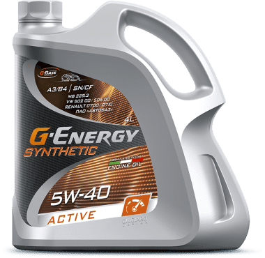 Масло моторное G-Energy Synthetic Active, 5w40, 4 л.