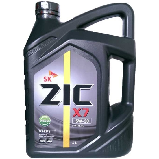 Масло моторное ZIC X7 Diesel, 5W30, синтетика, 6л