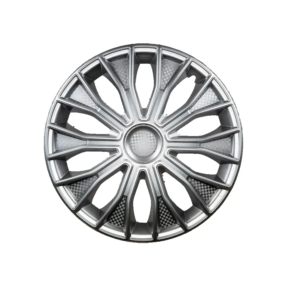 Колпаки R15 "Волтек", серебристый карбон