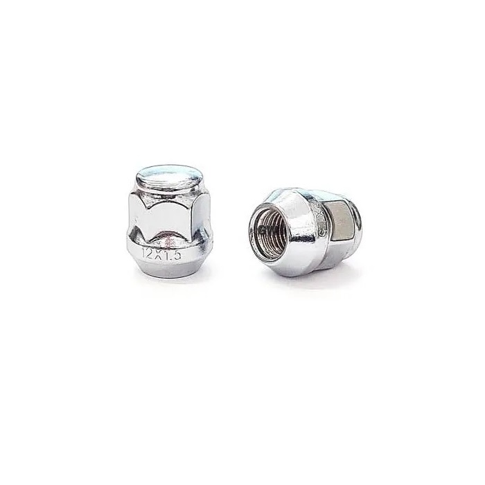 Гайка колесная M12x1,5 хром, ключ=19, высота 28