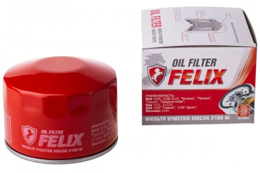 Фильтр масляный Ваз 2108-15, 2110-12 "Felix" 2108 M Silicone