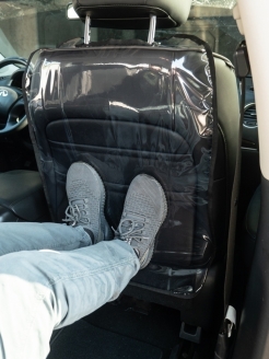 Защита спинки сидения с карманом под планшет "АвтоБра"