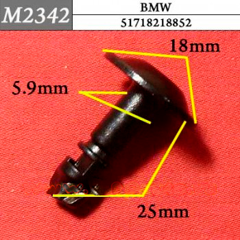 M2342 Автокрепеж для BMW