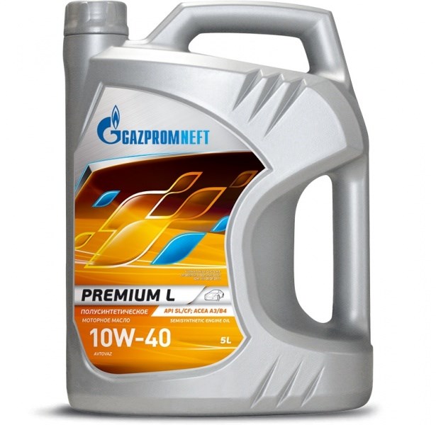 Масло моторное Газпромнефть Premium L 10w40, SL/CF, 5 л.