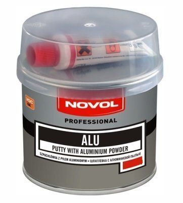 Шпатлевка "Novol" ALU c алюм. пылью, 0,25кг