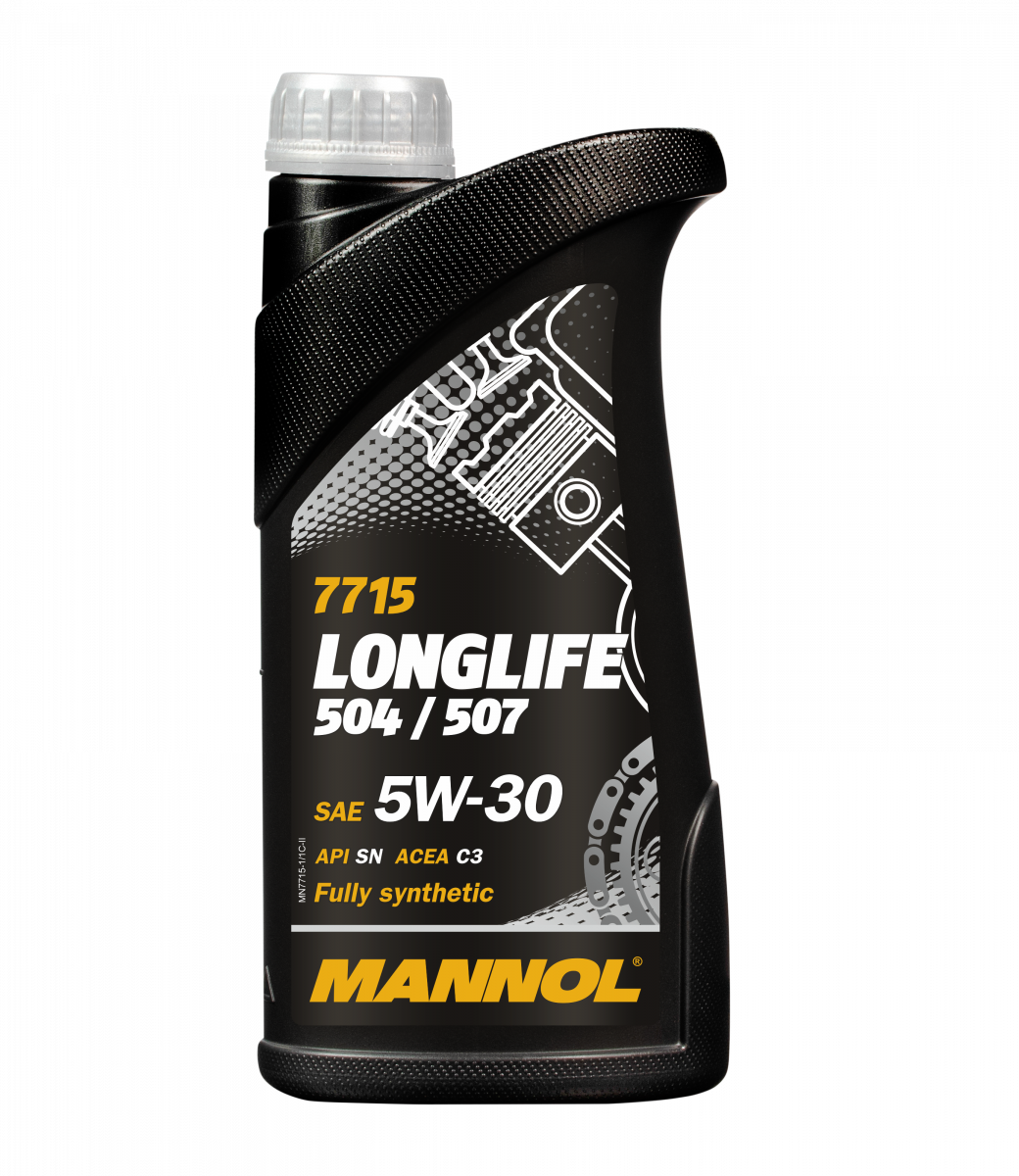 Масло моторное Mannol Longlife 504/507, 5w30, синтетика, 1л