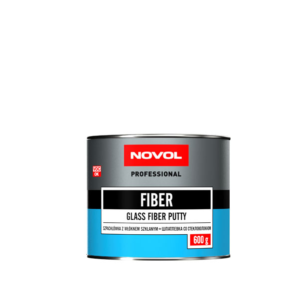 Шпатлевка "Novol" FIBER, со стекловолокном, 0,6кг