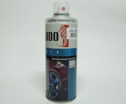 Жидкая резина "KUDO" прозрачная, спрей, 520 мл